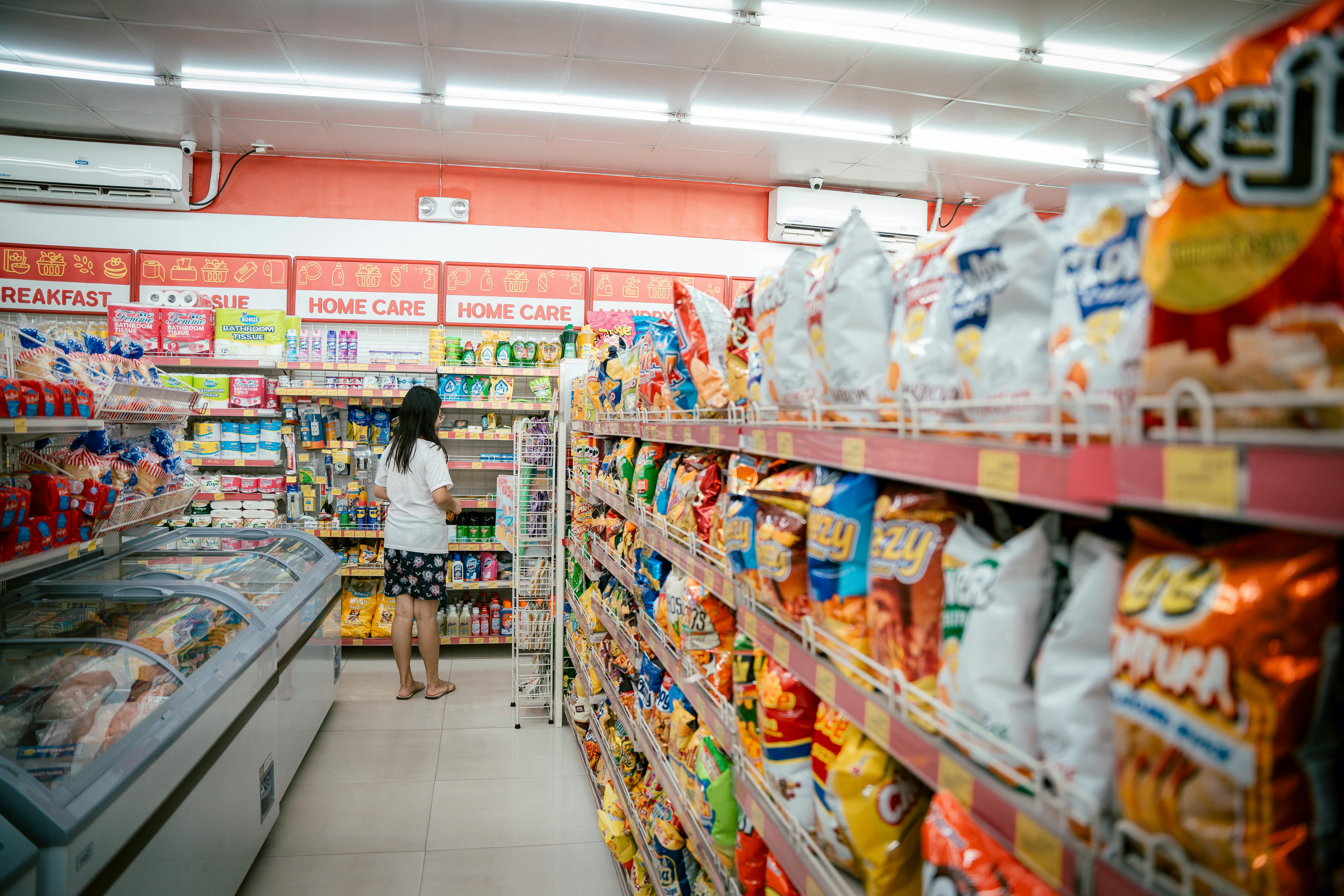 Retail store aisle